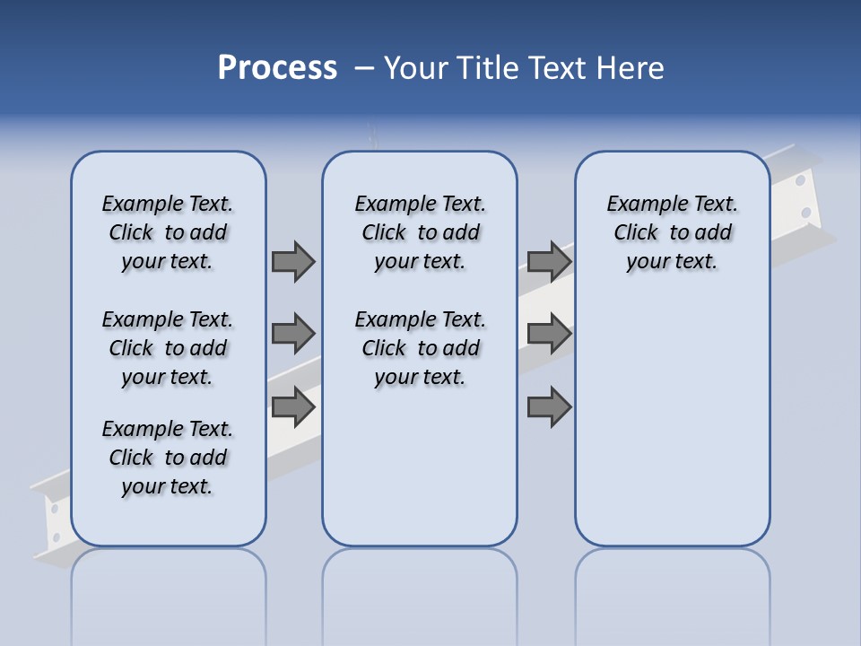 Steel Girder On A Construction Site PowerPoint Template