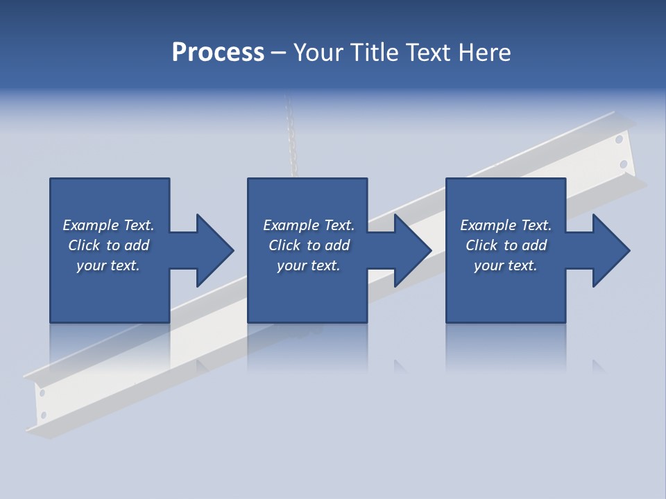 Steel Girder On A Construction Site PowerPoint Template