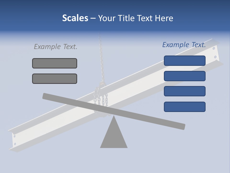 Steel Girder On A Construction Site PowerPoint Template