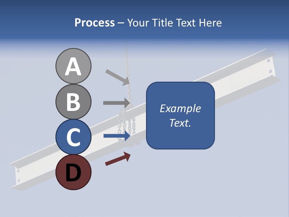 Steel Girder On A Construction Site PowerPoint Template