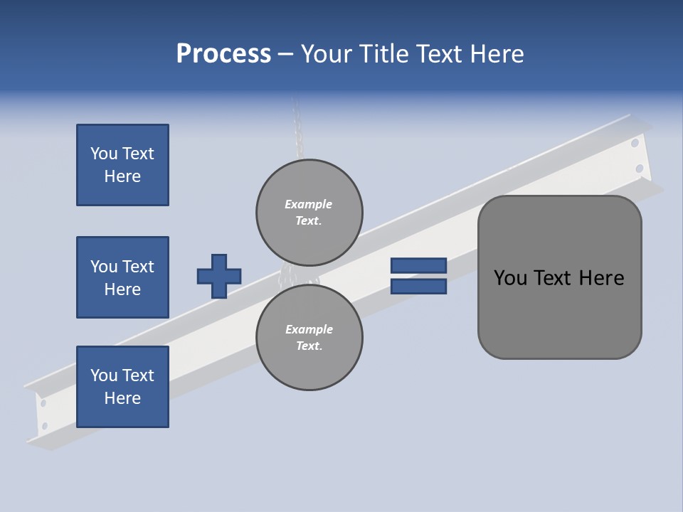 Steel Girder On A Construction Site PowerPoint Template