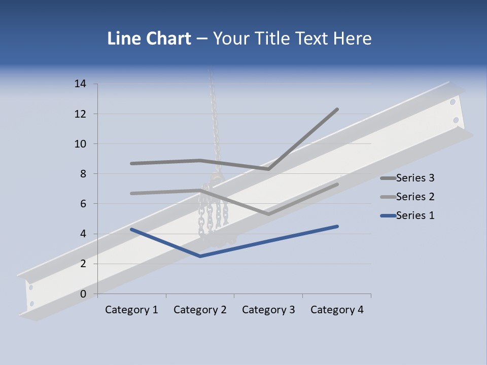 Steel Girder On A Construction Site PowerPoint Template