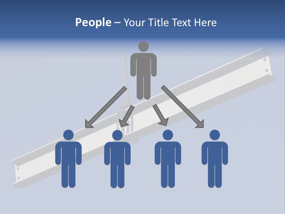 Steel Girder On A Construction Site PowerPoint Template