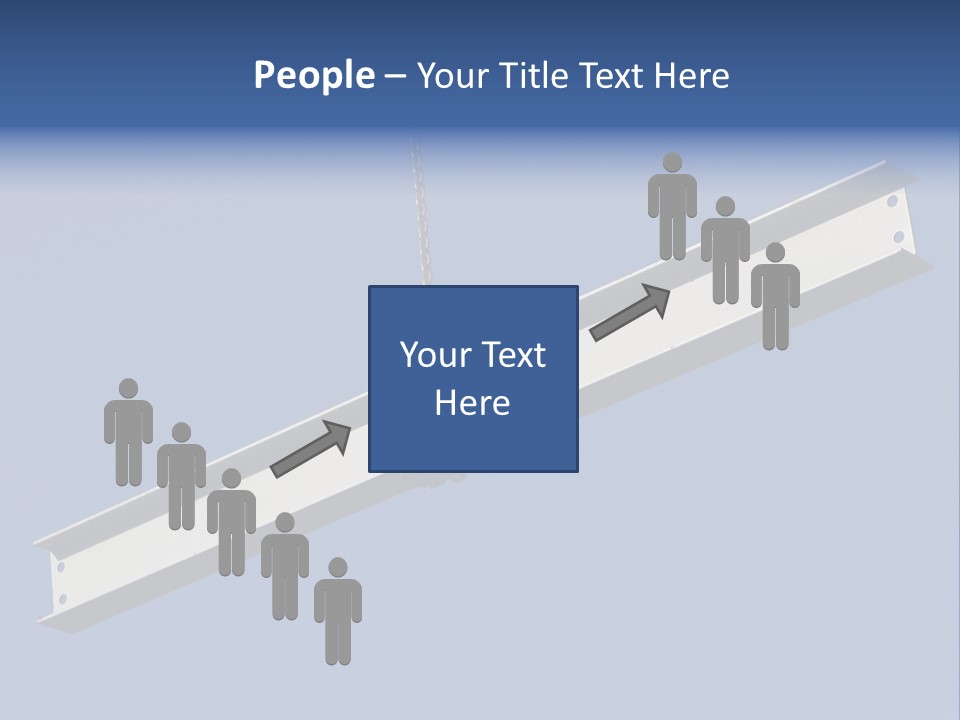 Steel Girder On A Construction Site PowerPoint Template