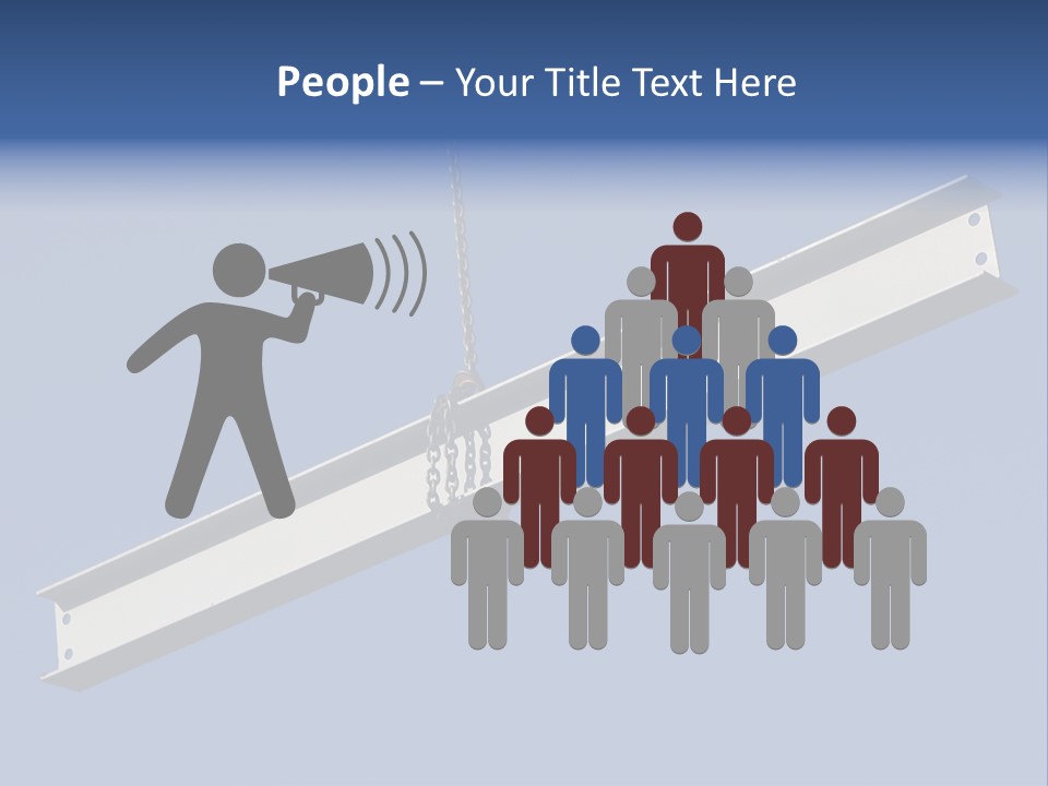 Steel Girder On A Construction Site PowerPoint Template