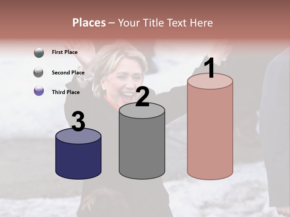 Presidential Candidate Hillary Clinton Waving To Supporters At A Democratic Rally In Spokane Washington PowerPoint Template