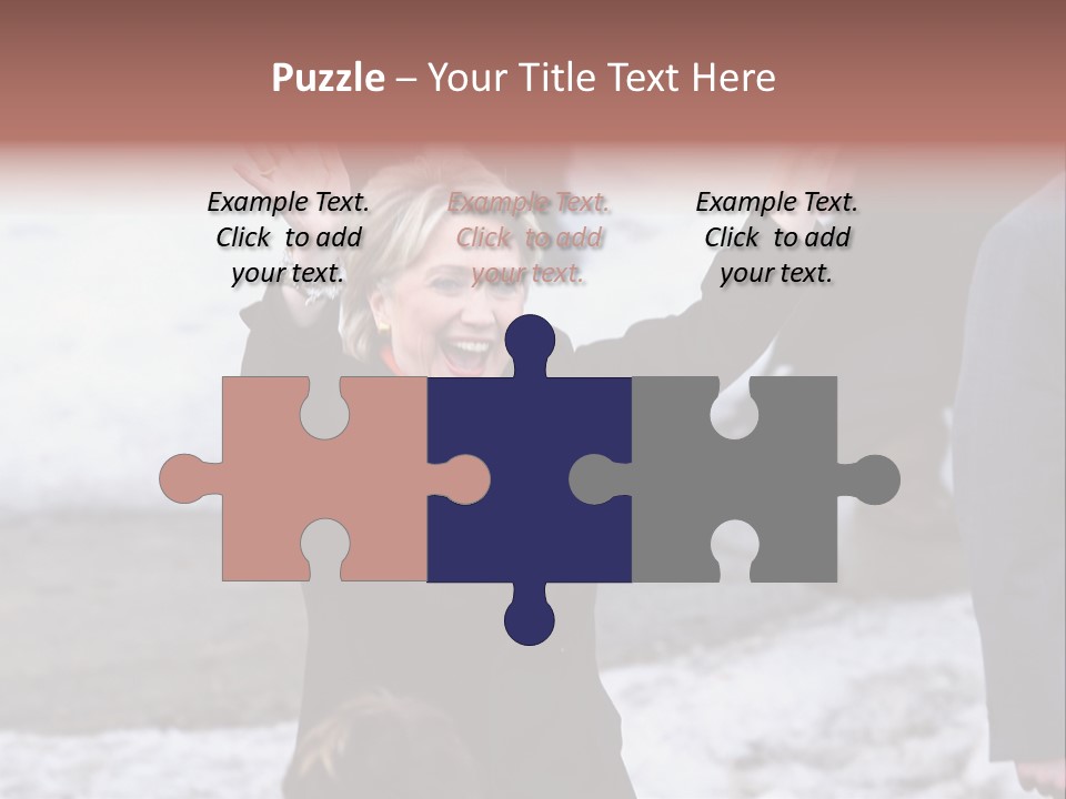 Presidential Candidate Hillary Clinton Waving To Supporters At A Democratic Rally In Spokane Washington PowerPoint Template