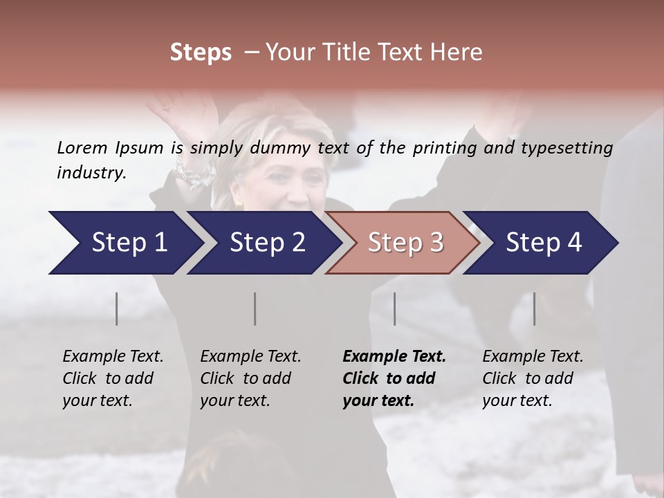 Presidential Candidate Hillary Clinton Waving To Supporters At A Democratic Rally In Spokane Washington PowerPoint Template