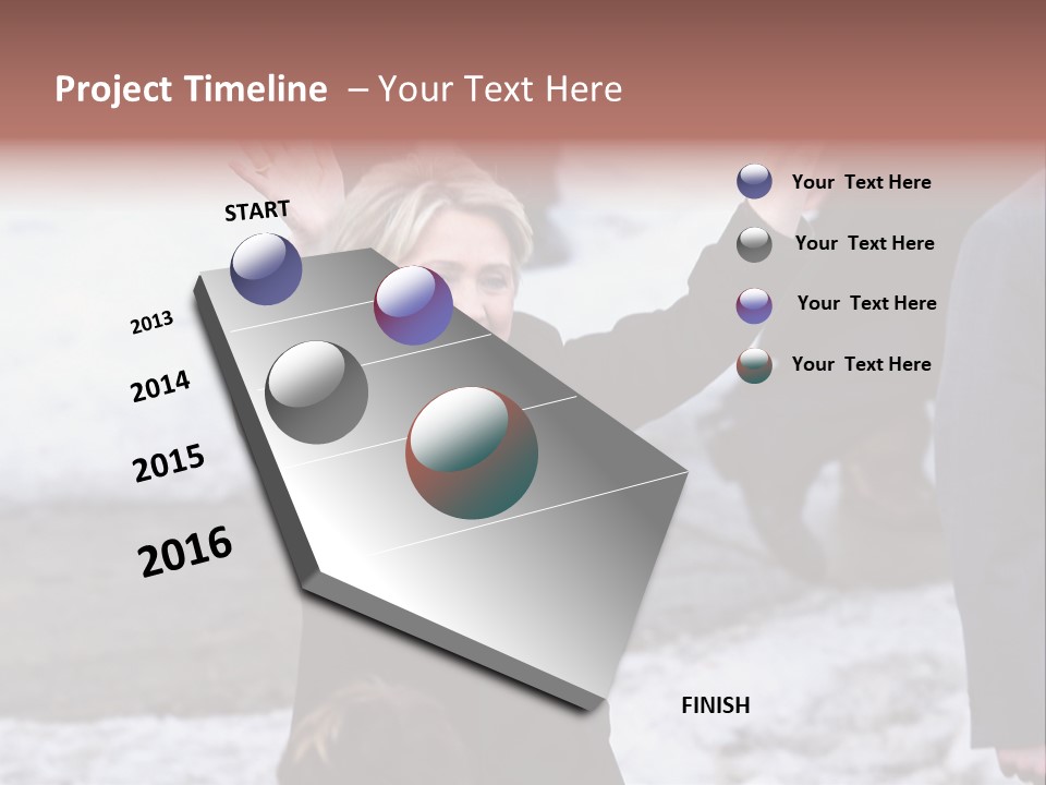 Presidential Candidate Hillary Clinton Waving To Supporters At A Democratic Rally In Spokane Washington PowerPoint Template