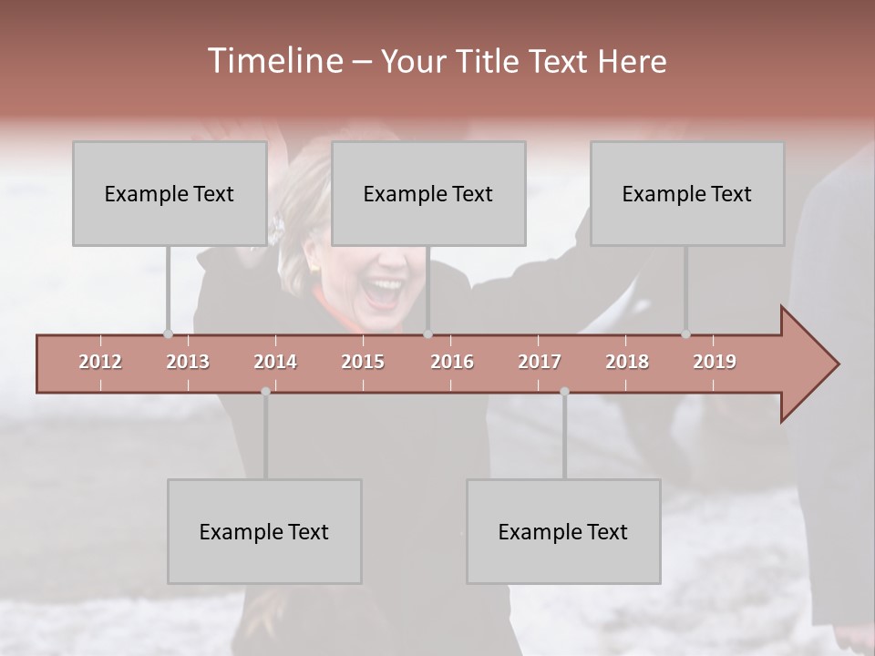 Presidential Candidate Hillary Clinton Waving To Supporters At A Democratic Rally In Spokane Washington PowerPoint Template