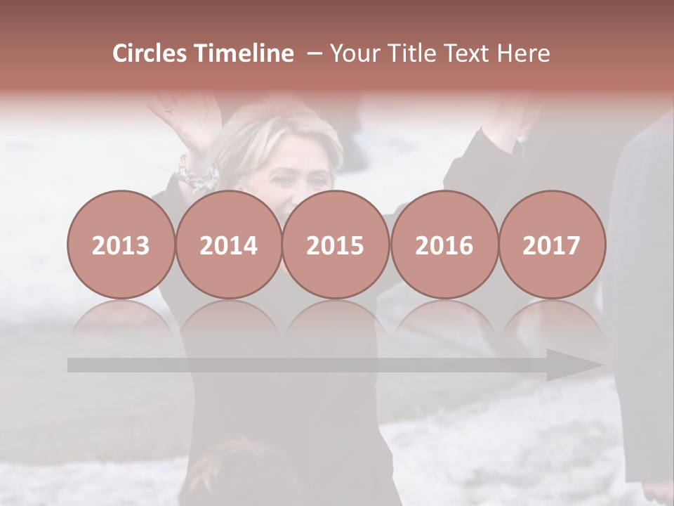 Presidential Candidate Hillary Clinton Waving To Supporters At A Democratic Rally In Spokane Washington PowerPoint Template