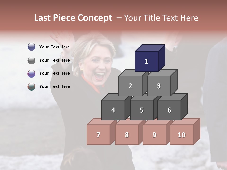 Presidential Candidate Hillary Clinton Waving To Supporters At A Democratic Rally In Spokane Washington PowerPoint Template