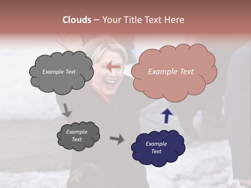 Presidential Candidate Hillary Clinton Waving To Supporters At A Democratic Rally In Spokane Washington PowerPoint Template