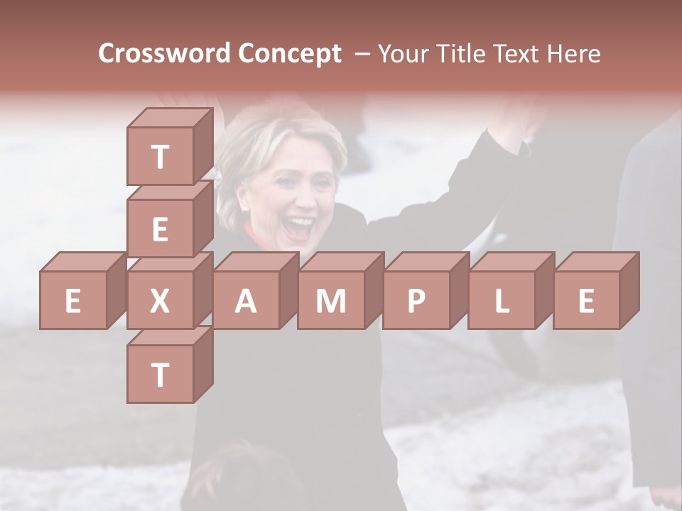 Presidential Candidate Hillary Clinton Waving To Supporters At A Democratic Rally In Spokane Washington PowerPoint Template