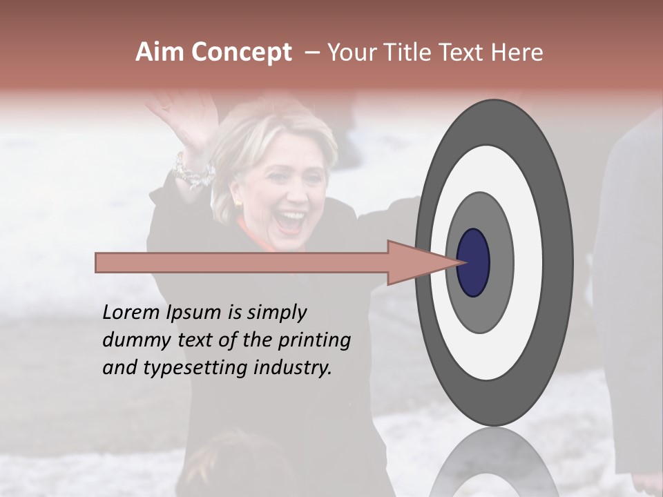 Presidential Candidate Hillary Clinton Waving To Supporters At A Democratic Rally In Spokane Washington PowerPoint Template