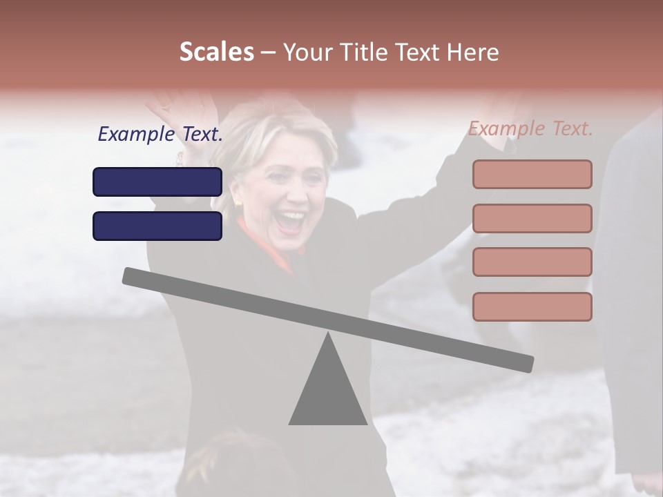 Presidential Candidate Hillary Clinton Waving To Supporters At A Democratic Rally In Spokane Washington PowerPoint Template