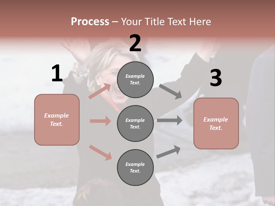 Presidential Candidate Hillary Clinton Waving To Supporters At A Democratic Rally In Spokane Washington PowerPoint Template