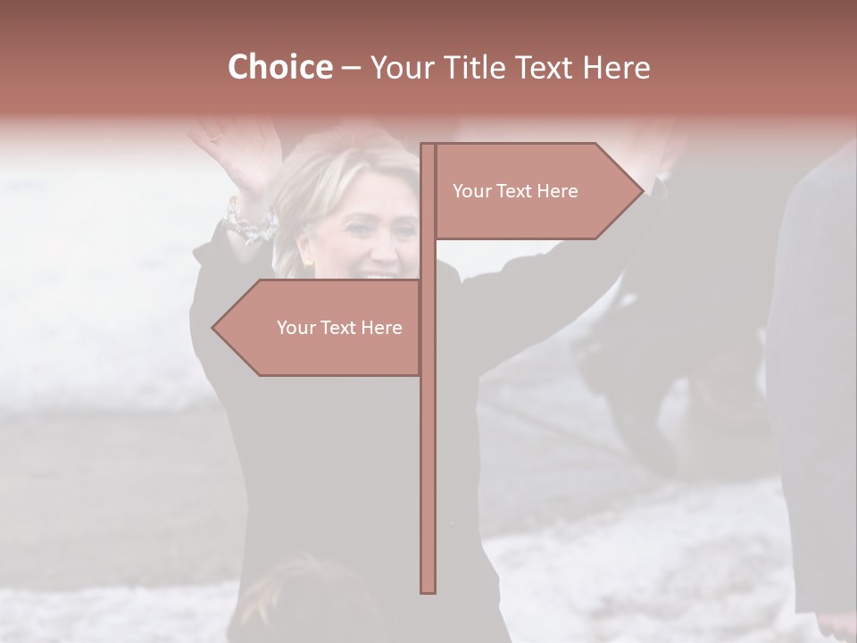 Presidential Candidate Hillary Clinton Waving To Supporters At A Democratic Rally In Spokane Washington PowerPoint Template