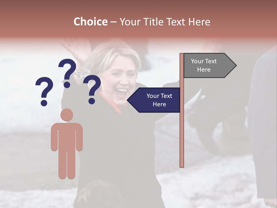 Presidential Candidate Hillary Clinton Waving To Supporters At A Democratic Rally In Spokane Washington PowerPoint Template