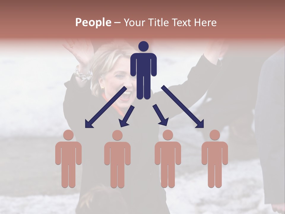 Presidential Candidate Hillary Clinton Waving To Supporters At A Democratic Rally In Spokane Washington PowerPoint Template