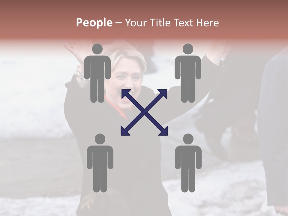 Presidential Candidate Hillary Clinton Waving To Supporters At A Democratic Rally In Spokane Washington PowerPoint Template