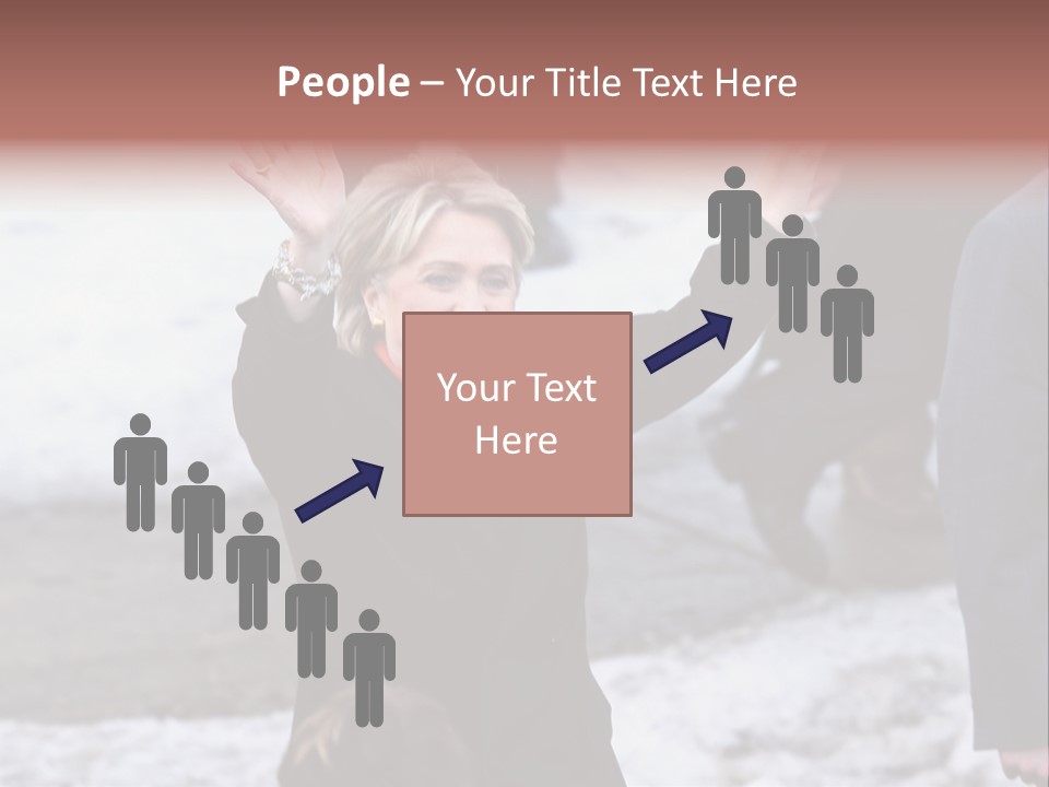 Presidential Candidate Hillary Clinton Waving To Supporters At A Democratic Rally In Spokane Washington PowerPoint Template