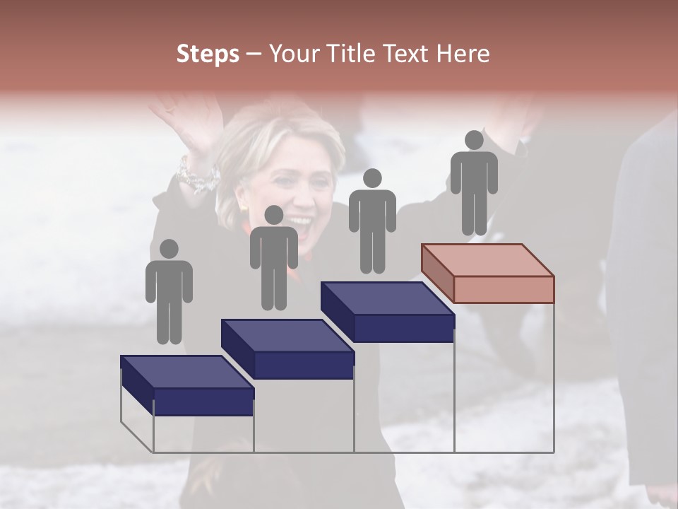 Presidential Candidate Hillary Clinton Waving To Supporters At A Democratic Rally In Spokane Washington PowerPoint Template