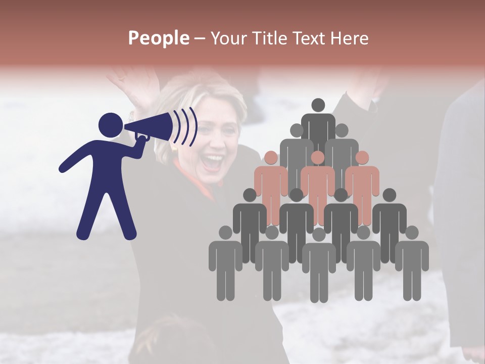 Presidential Candidate Hillary Clinton Waving To Supporters At A Democratic Rally In Spokane Washington PowerPoint Template