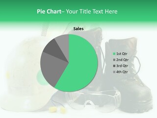 Personal Protection. Personal Safety Equipment Of Field Engineer Used In Heavy Duty Industrial Environment. PowerPoint Template