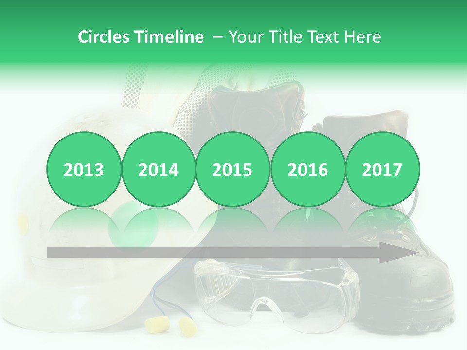 Personal Protection. Personal Safety Equipment Of Field Engineer Used In Heavy Duty Industrial Environment. PowerPoint Template