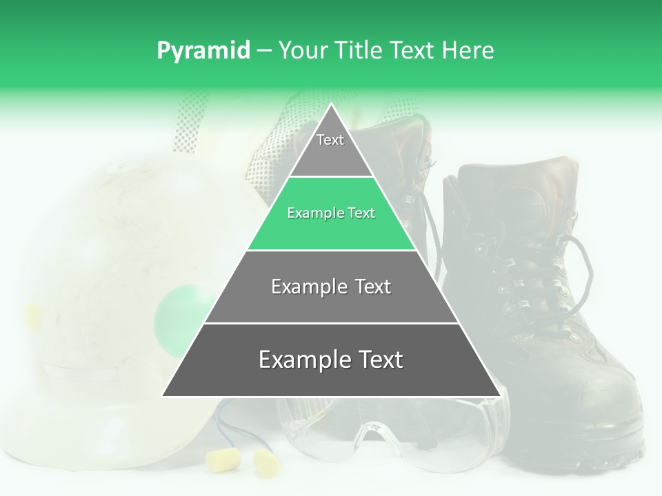 Personal Protection. Personal Safety Equipment Of Field Engineer Used In Heavy Duty Industrial Environment. PowerPoint Template