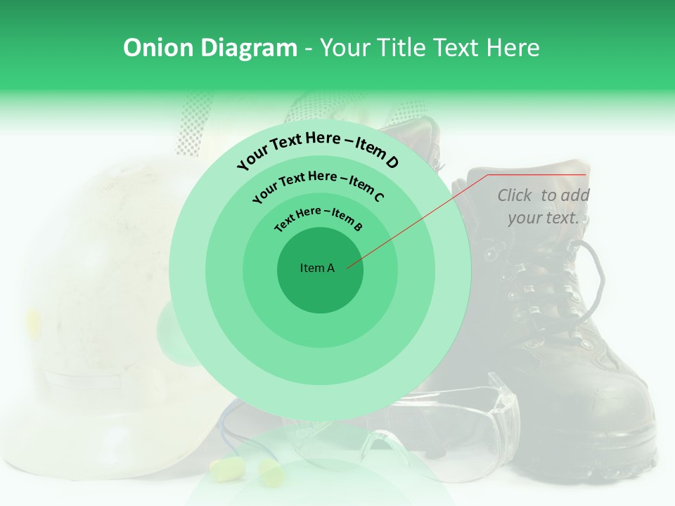 Personal Protection. Personal Safety Equipment Of Field Engineer Used In Heavy Duty Industrial Environment. PowerPoint Template