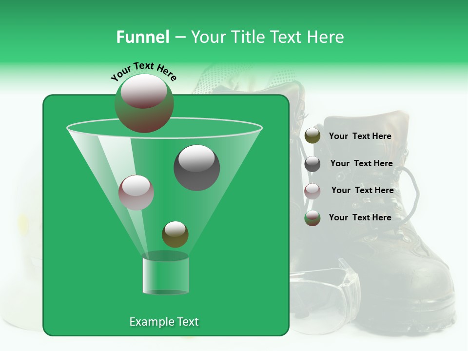 Personal Protection. Personal Safety Equipment Of Field Engineer Used In Heavy Duty Industrial Environment. PowerPoint Template