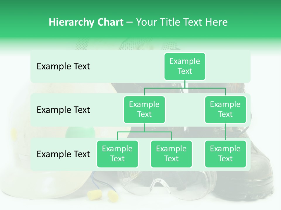 Personal Protection. Personal Safety Equipment Of Field Engineer Used In Heavy Duty Industrial Environment. PowerPoint Template