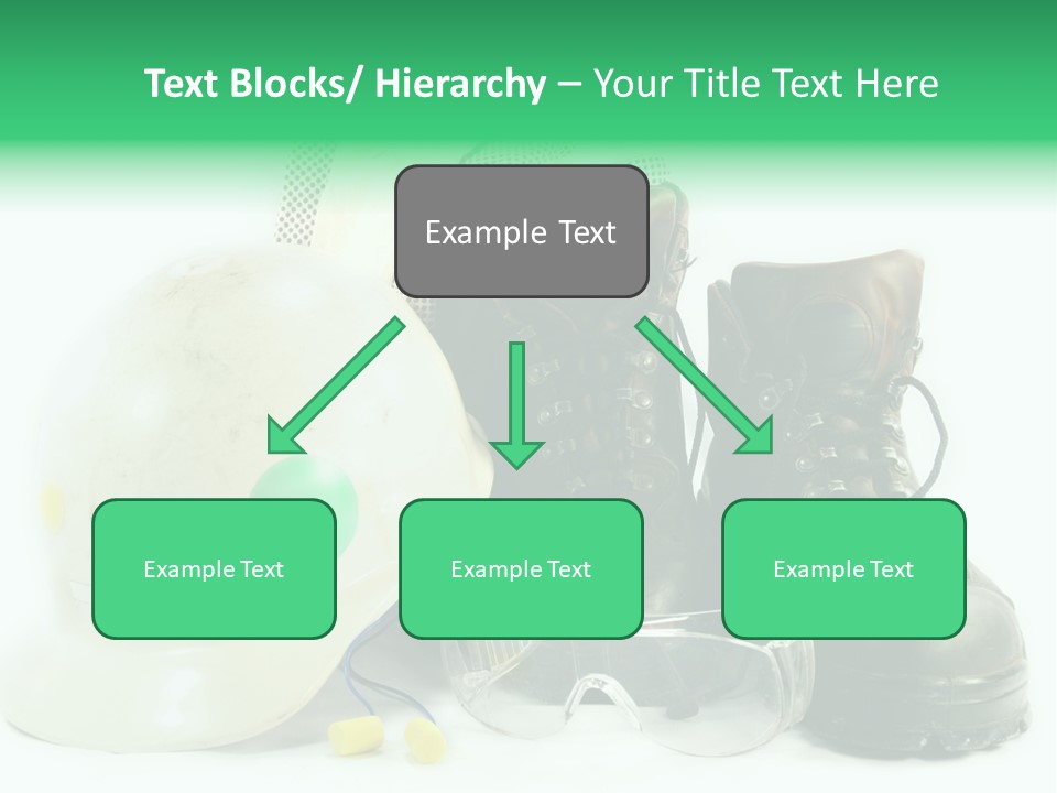 Personal Protection. Personal Safety Equipment Of Field Engineer Used In Heavy Duty Industrial Environment. PowerPoint Template