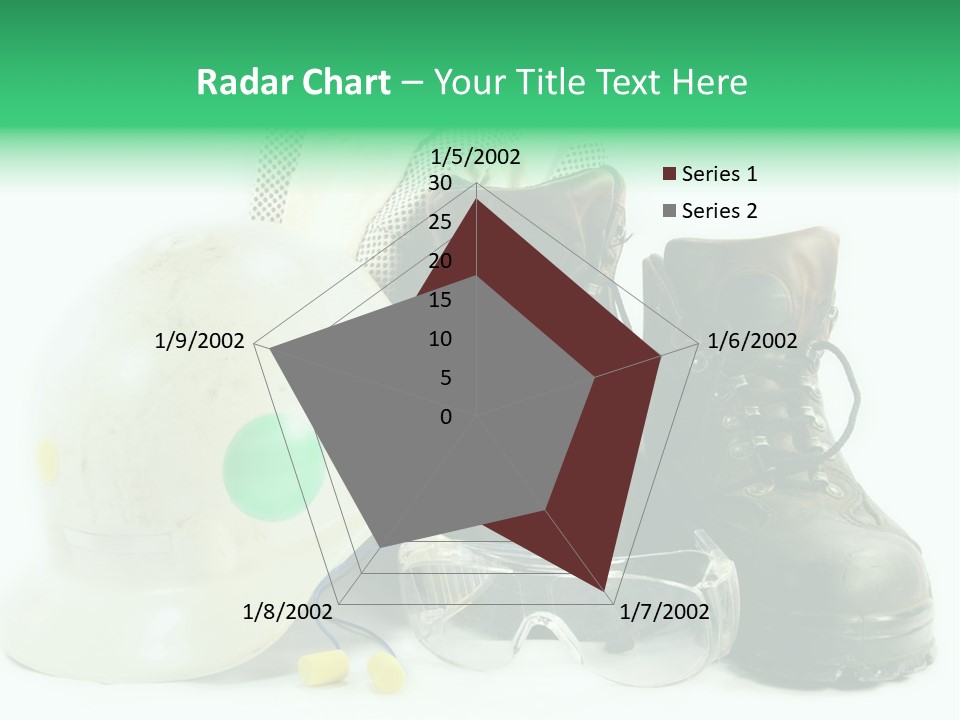 Personal Protection. Personal Safety Equipment Of Field Engineer Used In Heavy Duty Industrial Environment. PowerPoint Template