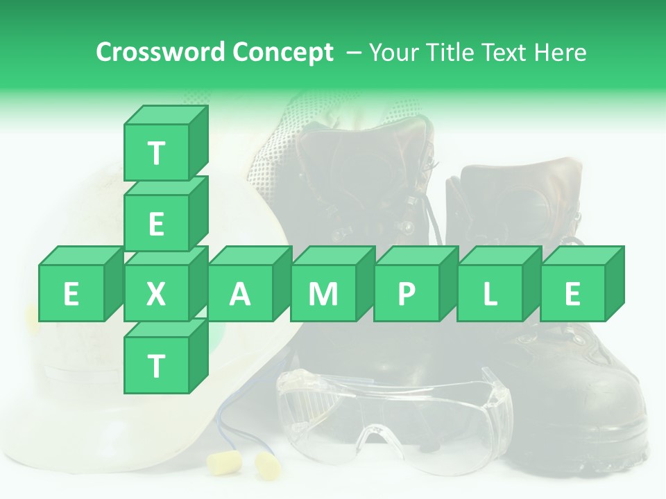 Personal Protection. Personal Safety Equipment Of Field Engineer Used In Heavy Duty Industrial Environment. PowerPoint Template