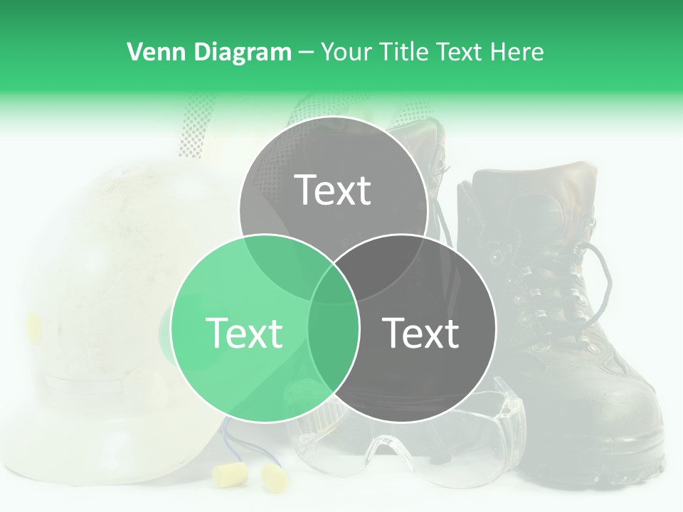 Personal Protection. Personal Safety Equipment Of Field Engineer Used In Heavy Duty Industrial Environment. PowerPoint Template