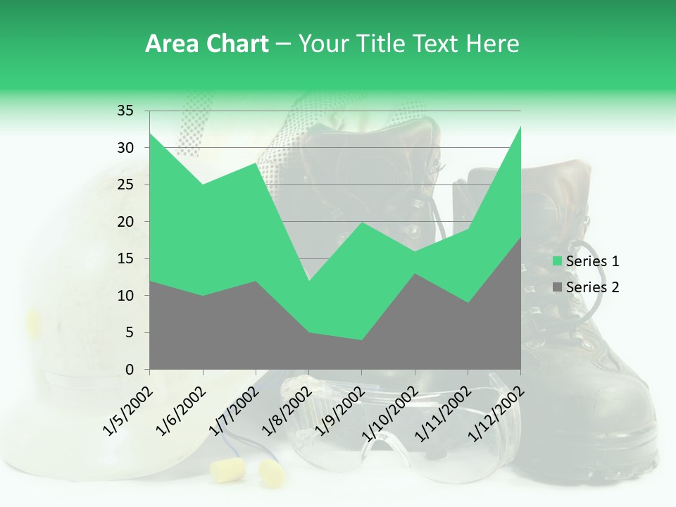 Personal Protection. Personal Safety Equipment Of Field Engineer Used In Heavy Duty Industrial Environment. PowerPoint Template