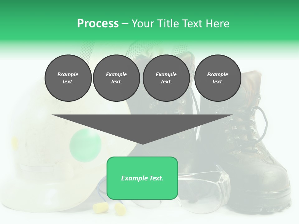 Personal Protection. Personal Safety Equipment Of Field Engineer Used In Heavy Duty Industrial Environment. PowerPoint Template