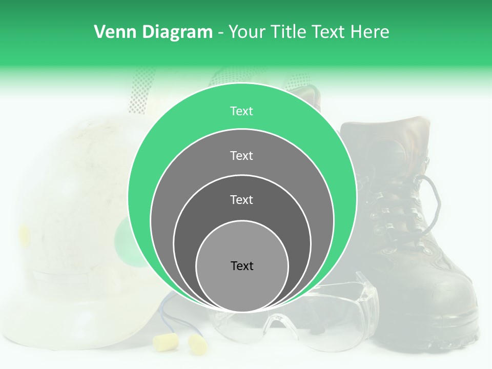 Personal Protection. Personal Safety Equipment Of Field Engineer Used In Heavy Duty Industrial Environment. PowerPoint Template