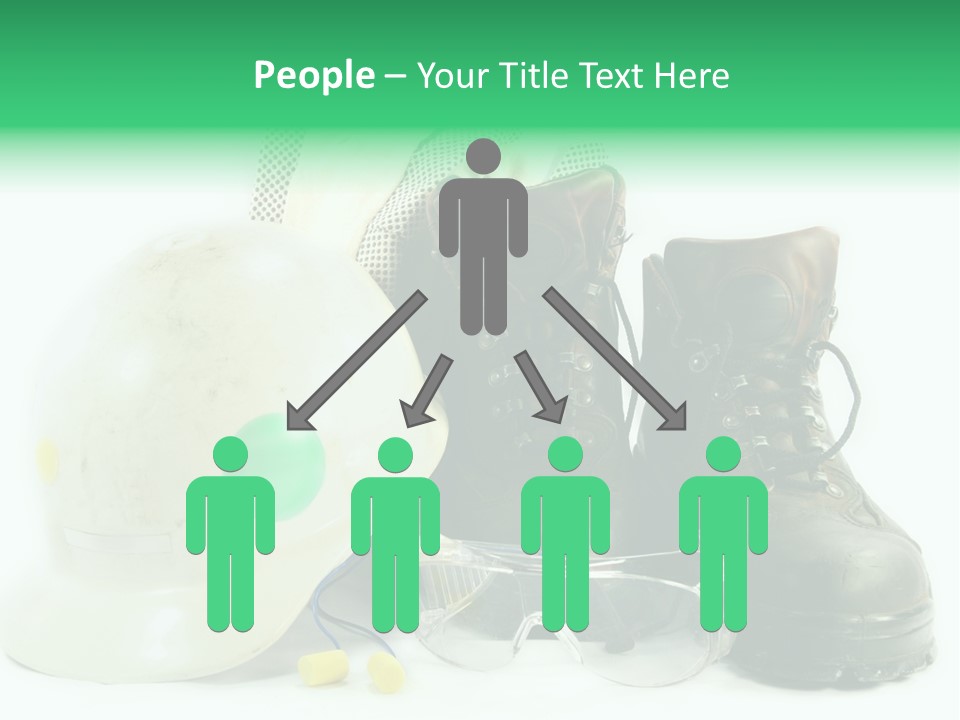 Personal Protection. Personal Safety Equipment Of Field Engineer Used In Heavy Duty Industrial Environment. PowerPoint Template