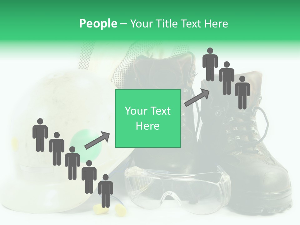 Personal Protection. Personal Safety Equipment Of Field Engineer Used In Heavy Duty Industrial Environment. PowerPoint Template