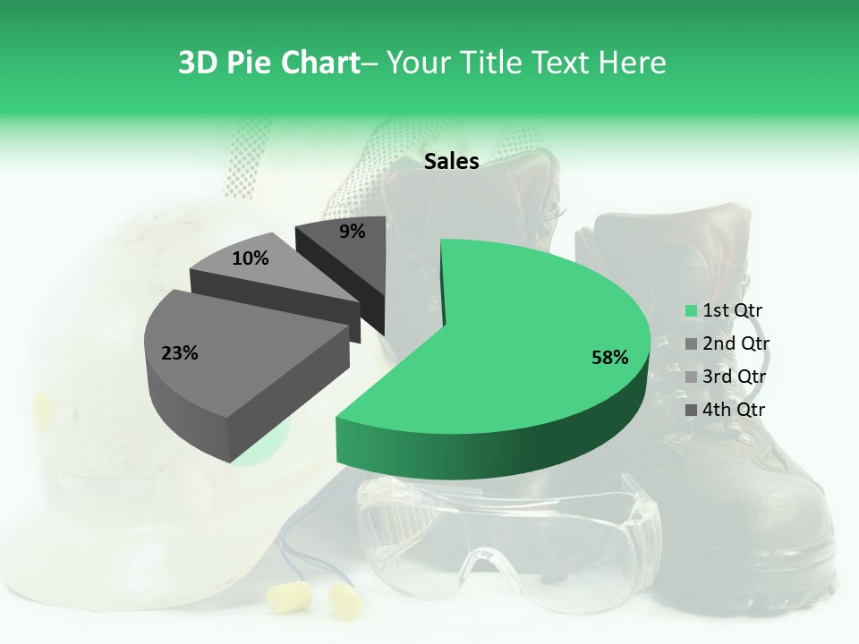 Personal Protection. Personal Safety Equipment Of Field Engineer Used In Heavy Duty Industrial Environment. PowerPoint Template