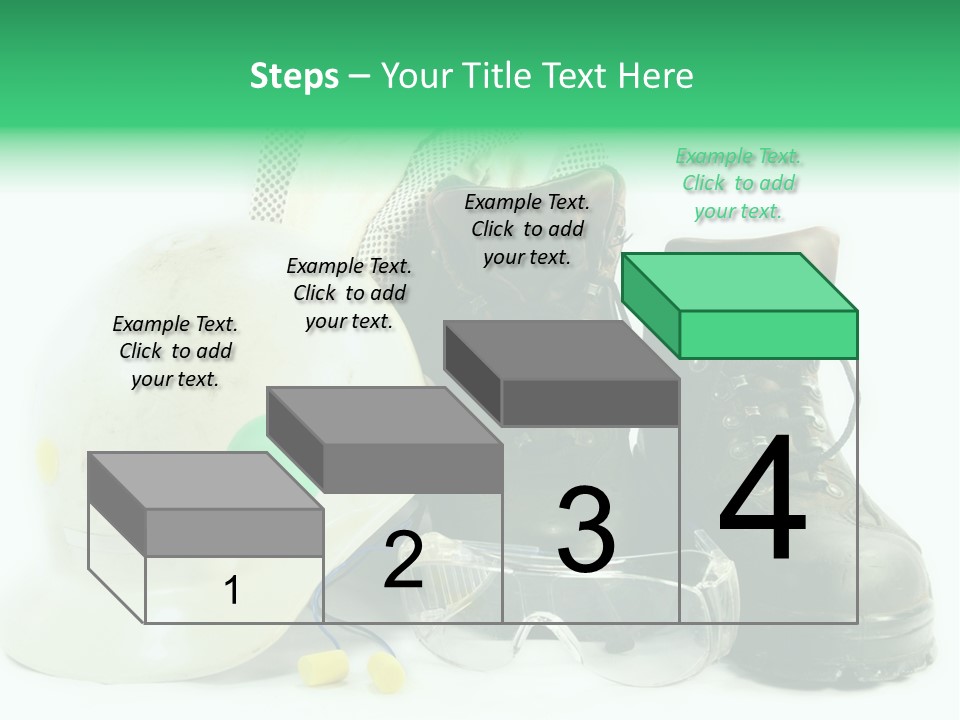 Personal Protection. Personal Safety Equipment Of Field Engineer Used In Heavy Duty Industrial Environment. PowerPoint Template