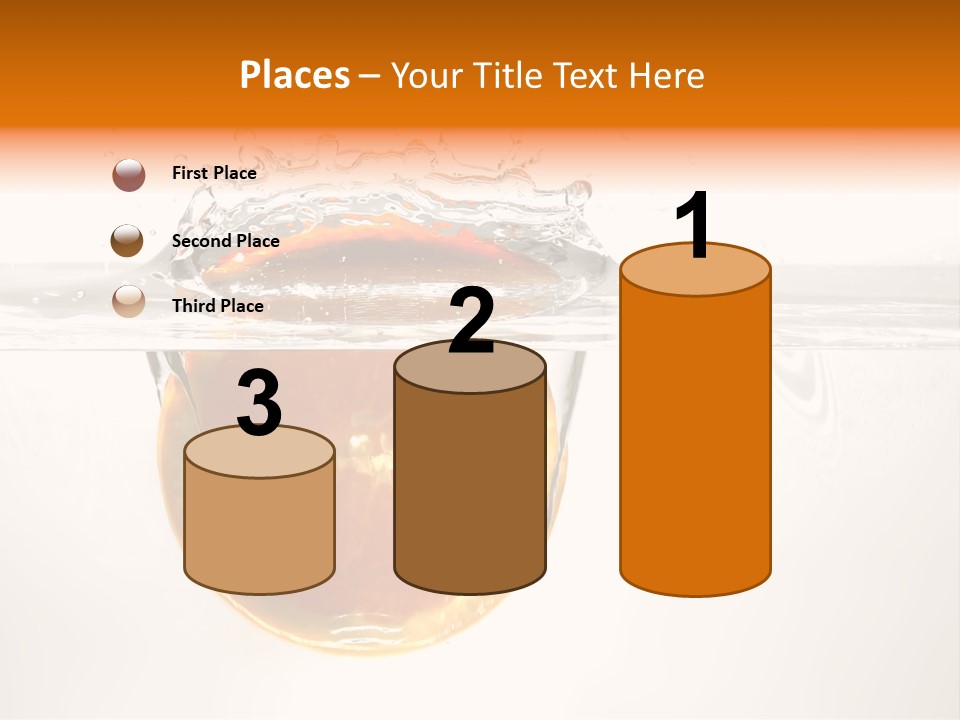 Fruits In Water PowerPoint Template