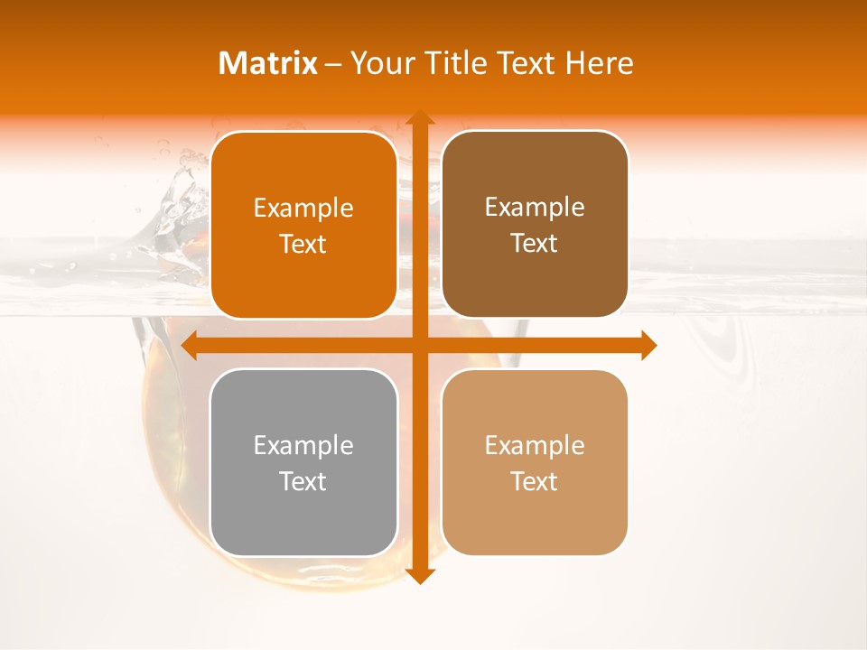 Fruits In Water PowerPoint Template