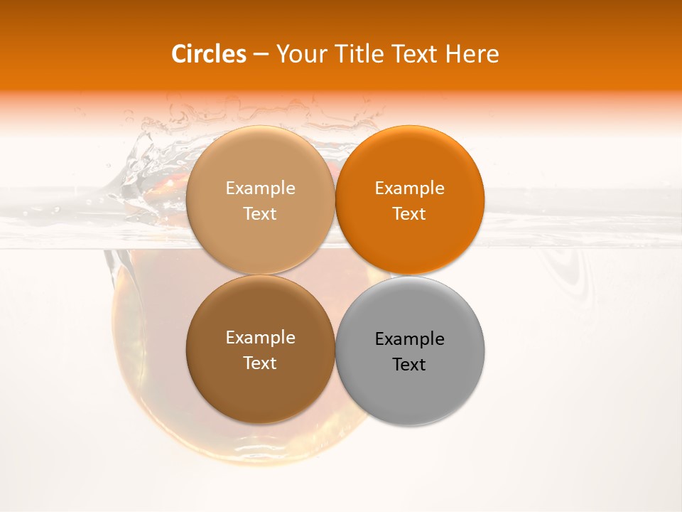 Fruits In Water PowerPoint Template