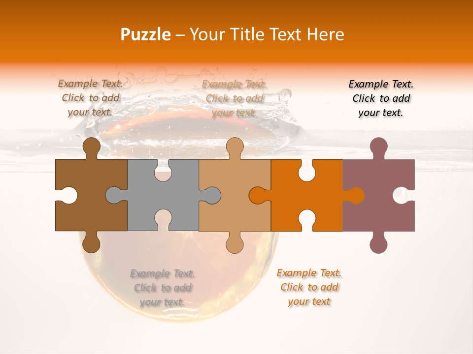 Fruits In Water PowerPoint Template