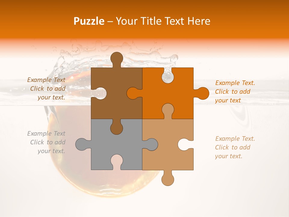 Fruits In Water PowerPoint Template